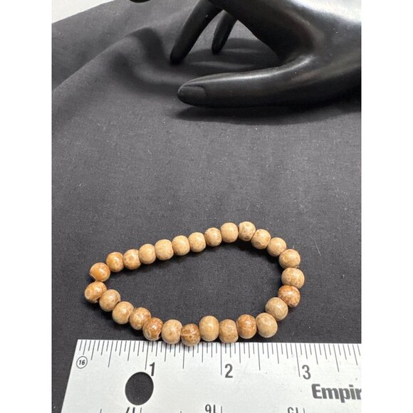 Assorted Lot 4 Beaded Bracelets Set Incuding Tiger Eye Wrap & Adjustable Leather - Picture 4 of 5